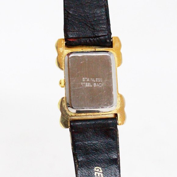 MOVADO #41486 Black Genuine Leather Stainless Steel Back Watch main image 5